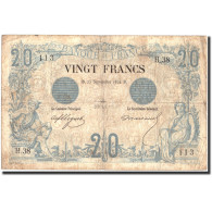 France, 5 Francs, 20 F 1874-1905 ''Noir'', 1874, 1874-09-25, TB, Fayette:9.1 - 20 F 1874-1905 ''Noir''