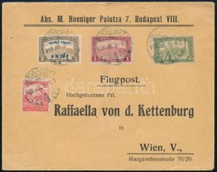 1918 Repülő Posta 4,50K Céges Levél Bécsbe Küldve (40.000) - Other & Unclassified