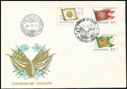 1981 Történelmi Zászlók 4 Ft Eltolódott Keret FDC-n - Sonstige & Ohne Zuordnung