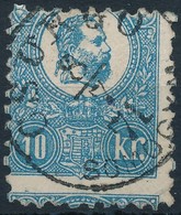 O 1871 Kőnyomat 10kr Látványos Elfogazással ,,CSURGÓ' (26.500) - Autres & Non Classés