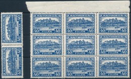 ** 1928 Pengő-fillér 40f Pár + Kilences Tömb (26.400) - Altri & Non Classificati