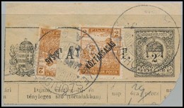 1919 Táviratkivágás Felezett Köztársaság / Arató Bélyeggel ,,KESZŐHIDEGKÚT' - Autres & Non Classés