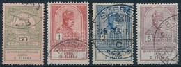 O 1913 Árvíz 60 F - 5 K 4 érték (14.500) - Altri & Non Classificati