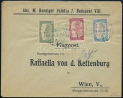 1918 Repülő Posta 1,50K Céges Levél Bécsbe Küldve (15.000) - Autres & Non Classés