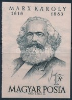 ** 1953 Karl Marx Vágott Bélyeg (8.000) - Otros & Sin Clasificación