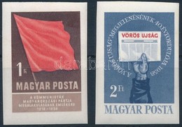 ** 1958 Kommunisták Magyarországi Pártja (I.) Vágott Sor (4.000) - Altri & Non Classificati