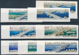 ** 1964 Budapest Hídjai ívszéli Vágott Sor + 30f Tévnyomattal (16.500) - Autres & Non Classés