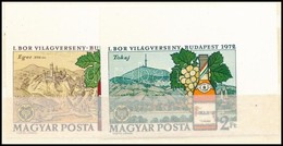 ** 1972 I. Borvilágverseny ívsarki Vágott Sor (2.500) - Autres & Non Classés