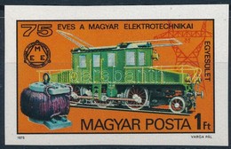 ** 1975 75 éves A Magyar Elektrotechnikai Egyesület Vágott Bélyeg (2.500) - Autres & Non Classés