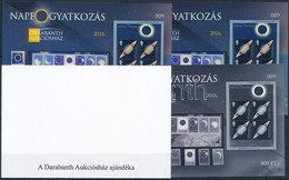 ** 2016 Napfogyatkozás Emlékív 4 Db-os Garnitúra Azonos Sorszámmal (009) - Other & Unclassified