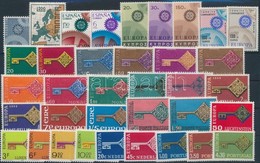 ** Europa CEPT Motívum 1967-1968 15 Klf Sor + 3 Klf önálló érték - Otros & Sin Clasificación