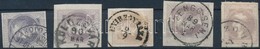 O 1867 5 Db Hírlapbélyeg Klf Színárnyalatok, Szép/ Olvasható  Bélyegzések - Autres & Non Classés