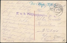 1915 Tábori Posta Képeslap 'K.u.K. Feldjagerbataillon Nr. 9.' - Altri & Non Classificati