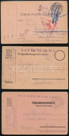 1915-1917 2 Db Klf Tábori Posta Levelezőlap + 1 Hadifogolylap - Otros & Sin Clasificación