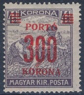 * 1921 Kisegítő Portó 300K Festékelkenődéssel - Other & Unclassified