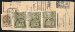 1942 SÁRPENTELE Postaügynökségi Bélyegzés Csomagszállító Szelvényen - Other & Unclassified