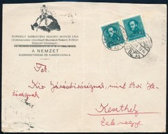 1934 Levél 20f Bérmentesítéssel Budapestről Keszthelyre - Andere & Zonder Classificatie