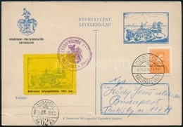 1934 Levelezőlap Debrecenből Budapestre - Other & Unclassified