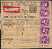 1946 (10. Díjszabás) Csomagszállító Levél Lovasfutár 8 X 30eP + 3.800P Készpénz Bérmentesítéssel, Gyorsan Romló Jelzésse - Otros & Sin Clasificación