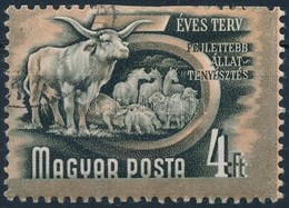 O 1951 Ötéves Terv II. 4 Ft Erős Elfogazás - Altri & Non Classificati