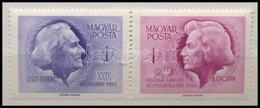 ** 1956 Bélyegnap Pár 'pont Chopin Hajában' Tévnyomattal - Altri & Non Classificati