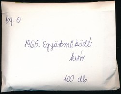 O 1965 100 Db Együttműködés Blokk Eredeti Postai Csomagolásban (30.000) - Autres & Non Classés