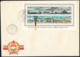 1970 Felszabadulás Blokk ,,fehér Duna' FDC - Altri & Non Classificati