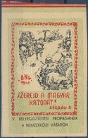 ** 1941/4abb II BNV Bélyeggyűjtési Propaganda Emlékív Levágott Szelvénnyel és Számozással (6.000) - Otros & Sin Clasificación