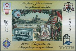 ** 2000 A Szent Jobb Esztergomi Látogatása Emlékív - Otros & Sin Clasificación