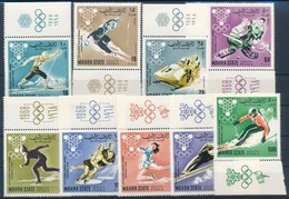 ** 1967 Téli Olimpia, Grenoble Sor ívszéli Felirattal Mi 39-47 - Altri & Non Classificati