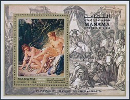 ** 1971 François Boucher Festménye Blokk Mi 104 A - Altri & Non Classificati