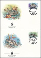 1987 WWF: Halak Sor 4 Db FDC-n Mi 1010-1013 - Otros & Sin Clasificación