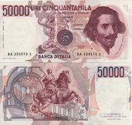 ITALY  50'000 Lire   (1984)     P113a  Ciampi-Stevani)   UNC - 50000 Lire