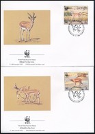 1993 WWF: Gazelle Sor Mi 511-514 4 Db FDC-n - Otros & Sin Clasificación