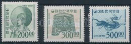 ** 1965 Forgalmi Záróértékek Mi 498-500 (Mi 500 Törés) - Autres & Non Classés