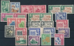 ** 1938 VI. György - Tájkép Sor Vegyes Fogazással, Fogazási Változatokkal / Mi 92-110 Mixed Perforation And Perforation  - Otros & Sin Clasificación