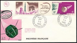 1966 Űrkutatás Hármascsík Mi 52-53 FDC-n - Autres & Non Classés