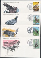 1978 WWF Madarak Sor Mi 374-377 4 FDC - Autres & Non Classés