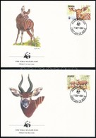 1984 WWF: Bongó  Sor Mi 1060-1063 4 Db FDC-n - Autres & Non Classés