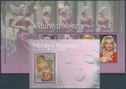 ** 2006 Marilyn Monroe Születésének 80. évfordulója Kisív + Blokk Mi 3917-3921 + 481 - Altri & Non Classificati