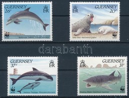 ** 1990 WWF: Tengeri állatok Sor Mi 497-500 + FDC-n - Altri & Non Classificati