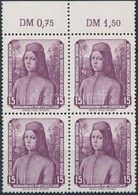 ** 1955 Festmény Mi 506 ívszéli Négyestömb (Mi EUR 114.-) / Margin Block Of 4 - Autres & Non Classés