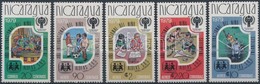 ** 1980 Olimpia Sor Ezüst Felülnyomással Mi 2080-2084 B - Altri & Non Classificati