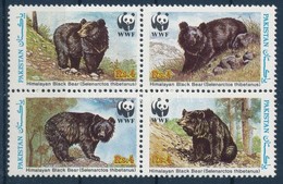 ** 1989 WWF: Medve Négyestömb Mi 759-762 + 4 Db FDC - Altri & Non Classificati