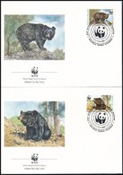 1989 WWF: Örvös Medve Sor Mi 759-762 4 Db FDC-n - Otros & Sin Clasificación