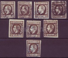 O 1871 8 X Mi 28 Típusok, Lemezhibák, Színváltozatok, Bélyegzések / Types, Plate Flaws, Colour Shades, Cancellations - Otros & Sin Clasificación