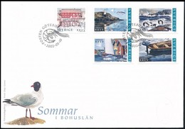 2002 Nyár Bohuslän Tartományban, öntapados  Bélyegek Mi 2300-2303 FDC-n - Altri & Non Classificati