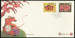 1997 Kínai újév Sor FDC-n Mi 822-823 - Andere & Zonder Classificatie