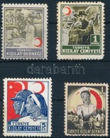 ** 1944 Kényszerfelár Bélyeg Sor 4 értéke Mi 93-94 + 96 + 99 (EUR 59.-) (rozsda /stain) - Altri & Non Classificati