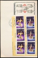 1978 Erzsébet öntapadós Sor Mi 390-392 FDC-n - Other & Unclassified